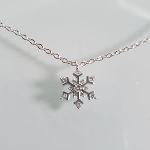 Small Snowflake Necklace